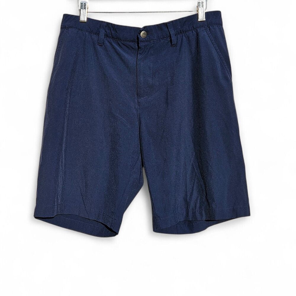 Adidas Golf Shorts Men's Size 34 Blue Performance Lightweight Flat Front Casual